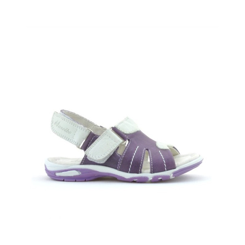 Sandály pro malé děti 41c fialové+bílé