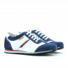 Dětské boty 136 indigo velur+bílá