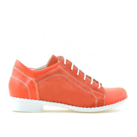 Dětské boty 122 korálově červená kombinace