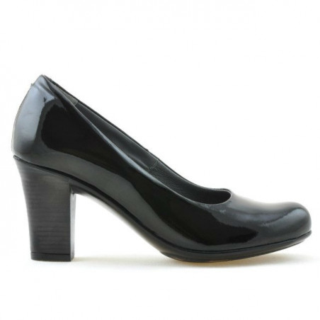 Dámské casual / elegantní boty 643 lak černá