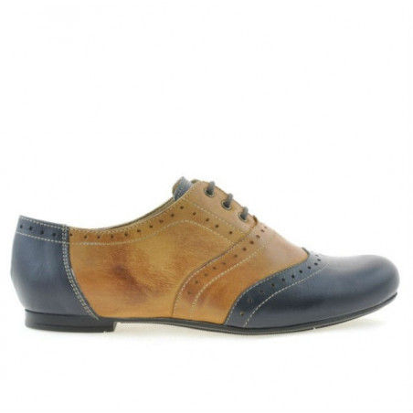 Dámské casual boty 186 indigo+hnědá