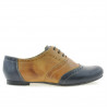 Dámské casual boty 186 indigo+hnědá