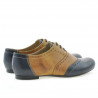 Dámské casual boty 186 indigo+hnědá