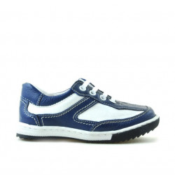 Malé dětské boty 15c indigo+bílá
