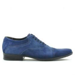 Pánské volnočasové / elegantní boty 738 indigo velur