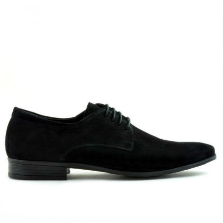Elegantní pánské boty 786 černý velur
