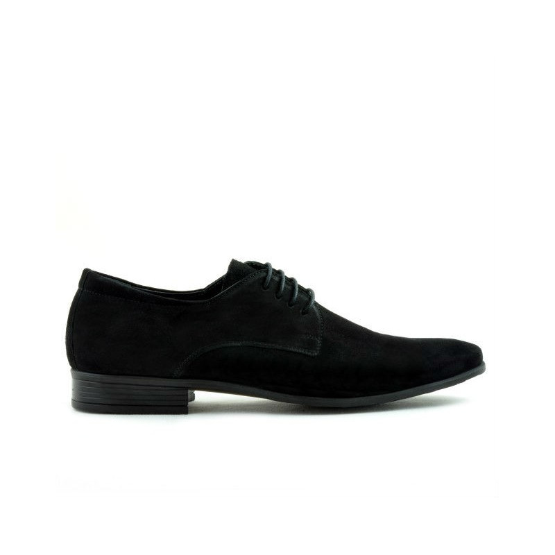 Elegantní pánské boty 786 černý velur