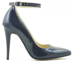 Dámské elegantní boty 1247 lak indigo