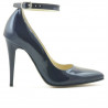 Dámské elegantní boty 1247 lak indigo