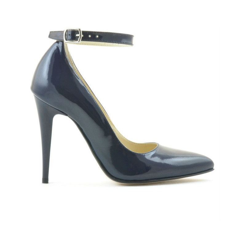 Dámské elegantní boty 1247 lak indigo