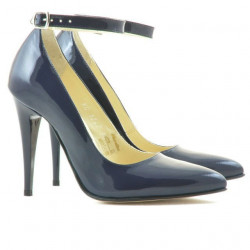 Dámské elegantní boty 1247 lak indigo
