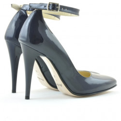 Dámské elegantní boty 1247 lak indigo