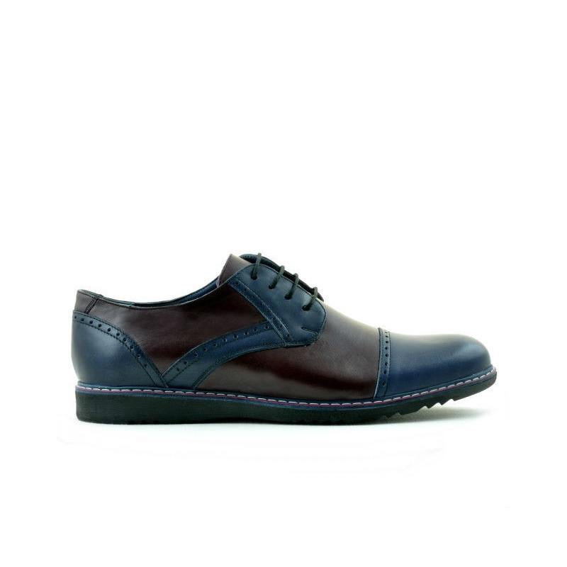Pánské ležérní boty 811 indigo+bordó