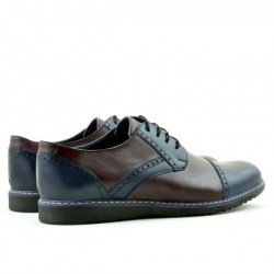 Pánské ležérní boty 811 indigo+bordó