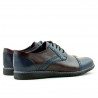 Pánské ležérní boty 811 indigo+bordó