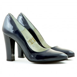 Elegantní dámské boty 1214 lak indigo