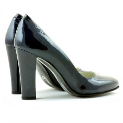 Elegantní dámské boty 1214 lak indigo