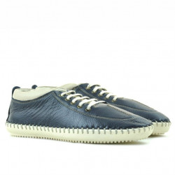 Pánské mokasíny 864 indigo+béžová