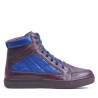 Pánské boty 487 bordo+indigo