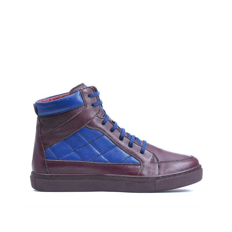 Pánské boty 487 bordo+indigo