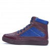 Pánské boty 487 bordo+indigo