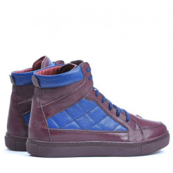 Pánské boty 487 bordo+indigo