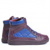 Pánské boty 487 bordo+indigo