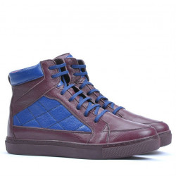 Pánské boty 487 bordo+indigo