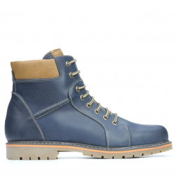 Pánské boty 489 tuxon indigo + hnědá