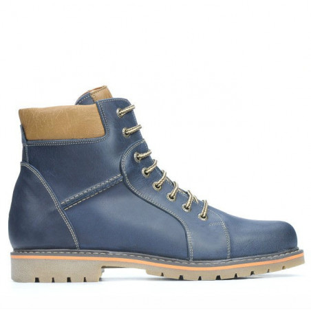 Pánské boty 489 tuxon indigo + hnědá