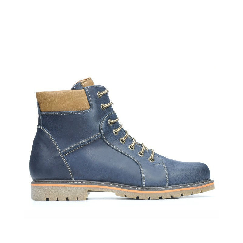 Pánské boty 489 tuxon indigo + hnědá