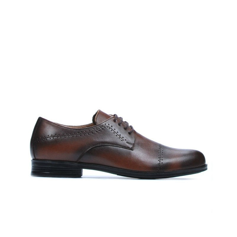 Elegantní boty pro teenagery 396 a hnědé