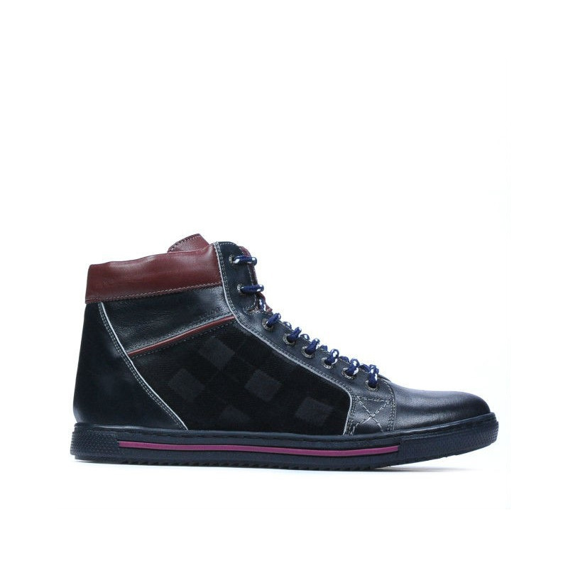 Pánské boty 467 indigo+bordó