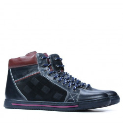 Pánské boty 467 indigo+bordó