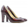 Elegantní dámské boty 1243 lak bordo01