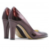 Elegantní dámské boty 1243 lak bordo01