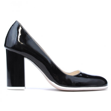 Dámské elegantní/ležérní boty 1254 černý lak