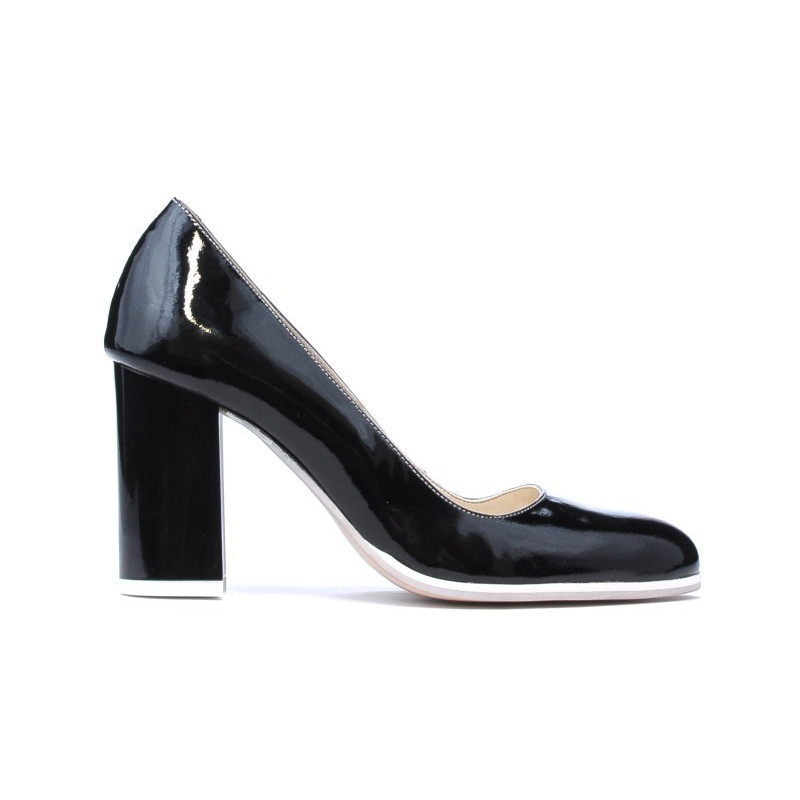 Dámské elegantní/ležérní boty 1254 černý lak