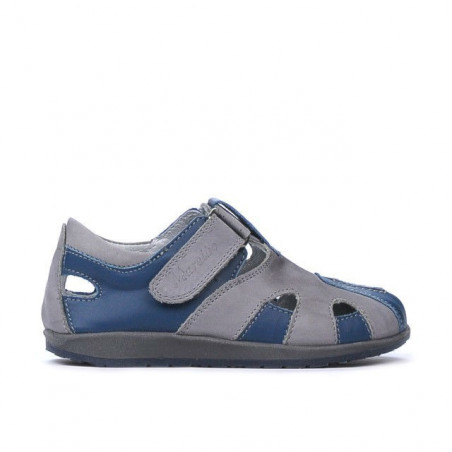 Malé dětské boty 07c indigo+šedá