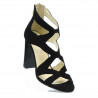 Dámské sandály 1260 černá antilopa