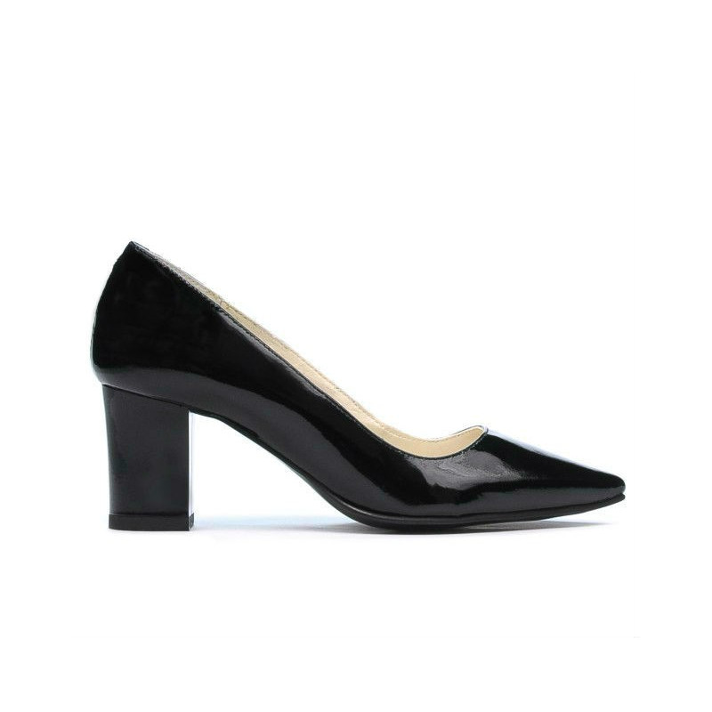 Elegantní dámské boty 1253 černý lak