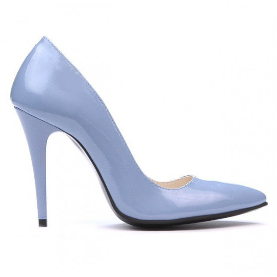Elegantní dámské boty 1241 lak modrá
