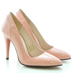 Elegantní dámské boty 1230 růžový lak