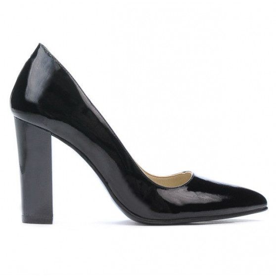Elegantní dámské boty 1261 lakovaná černá