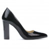 Elegantní dámské boty 1261 lakovaná černá