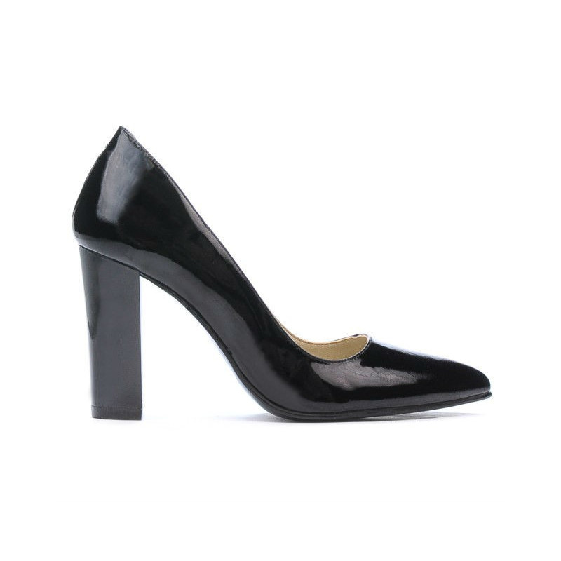 Elegantní dámské boty 1261 lakovaná černá