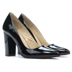 Elegantní dámské boty 1261 lakovaná černá