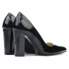 Elegantní dámské boty 1261 lakovaná černá