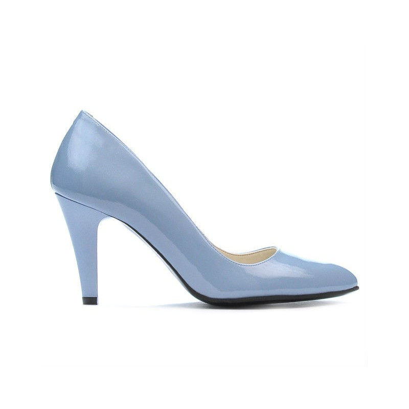 Elegantní dámské boty 1234 lak modrá
