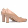 Elegantní dámské boty 1209 lakovaná tělová